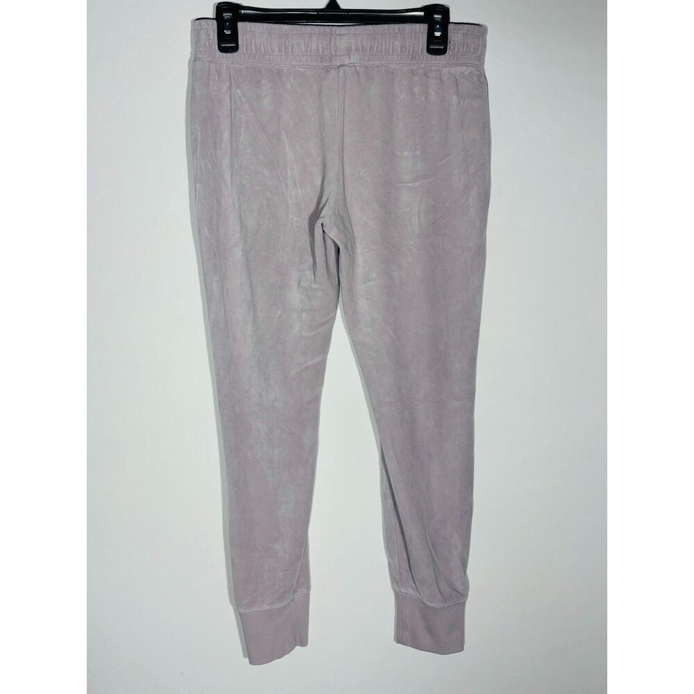 Victoria’s Secret PINK Velour Jogger Sweatpants Small Lavender Logo Trim
